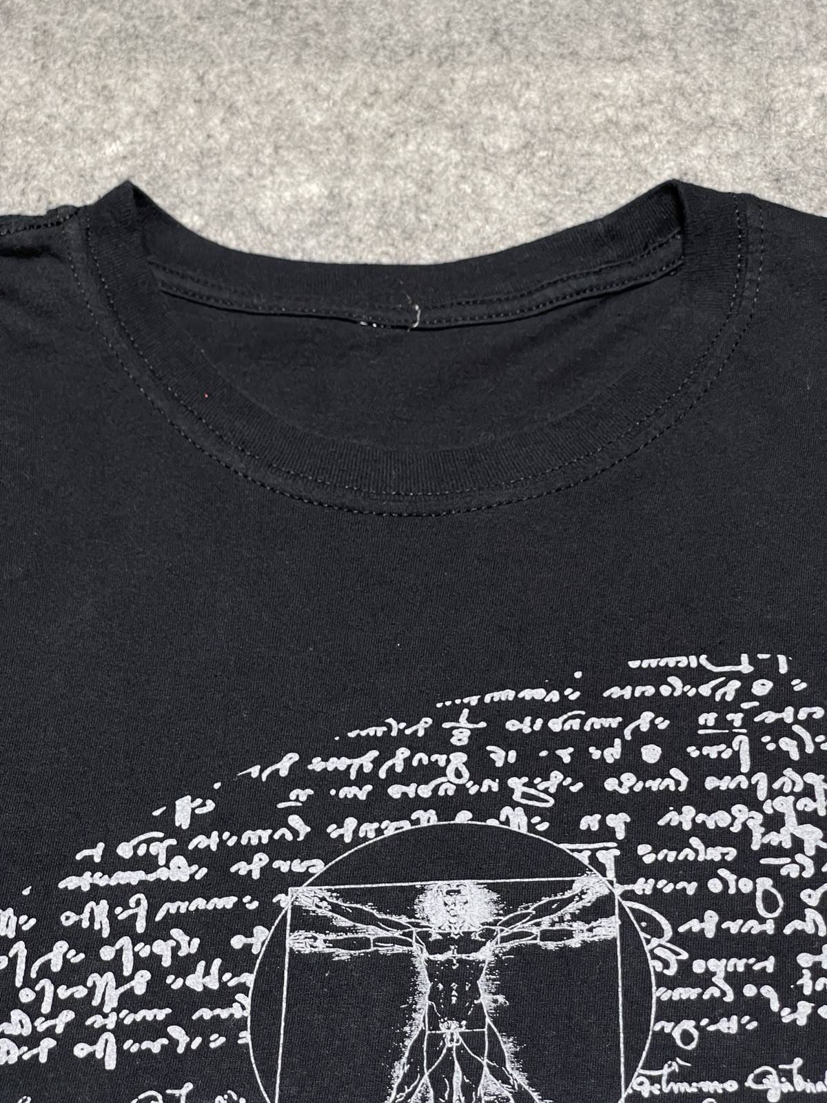 Simplicity is the Ultimate Sophistication Black Leonardo Da Vinci Shirt XL