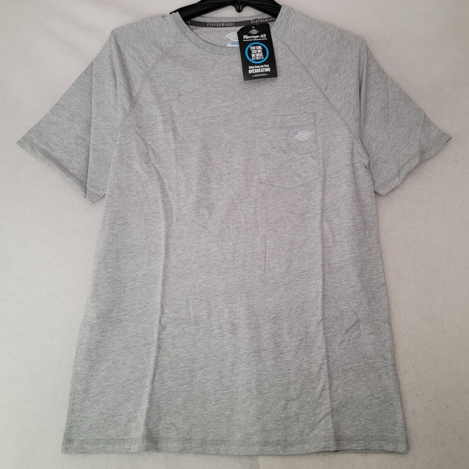 Dickies Shirt Mens Medium M Gray Lightweight Work Wear Outdoors Pocket Tee NWT