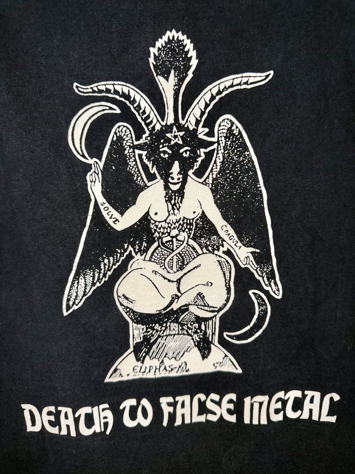 Deadguy Shirt M Death To False Metal Baphomet Pentagram Hardcore Punk Metal 90s