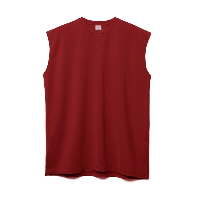 Mens Cotton Sleeveless T Shirt Tank Solid Blank Hot Summer Gym Cool Comfort US
