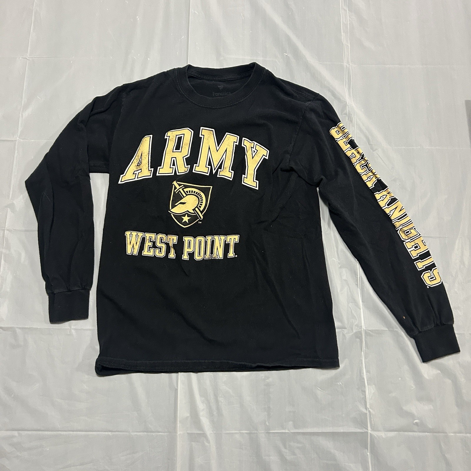 Fanatics Army West Point Long Sleeve T-Shirt Adult Small Black Graphic College