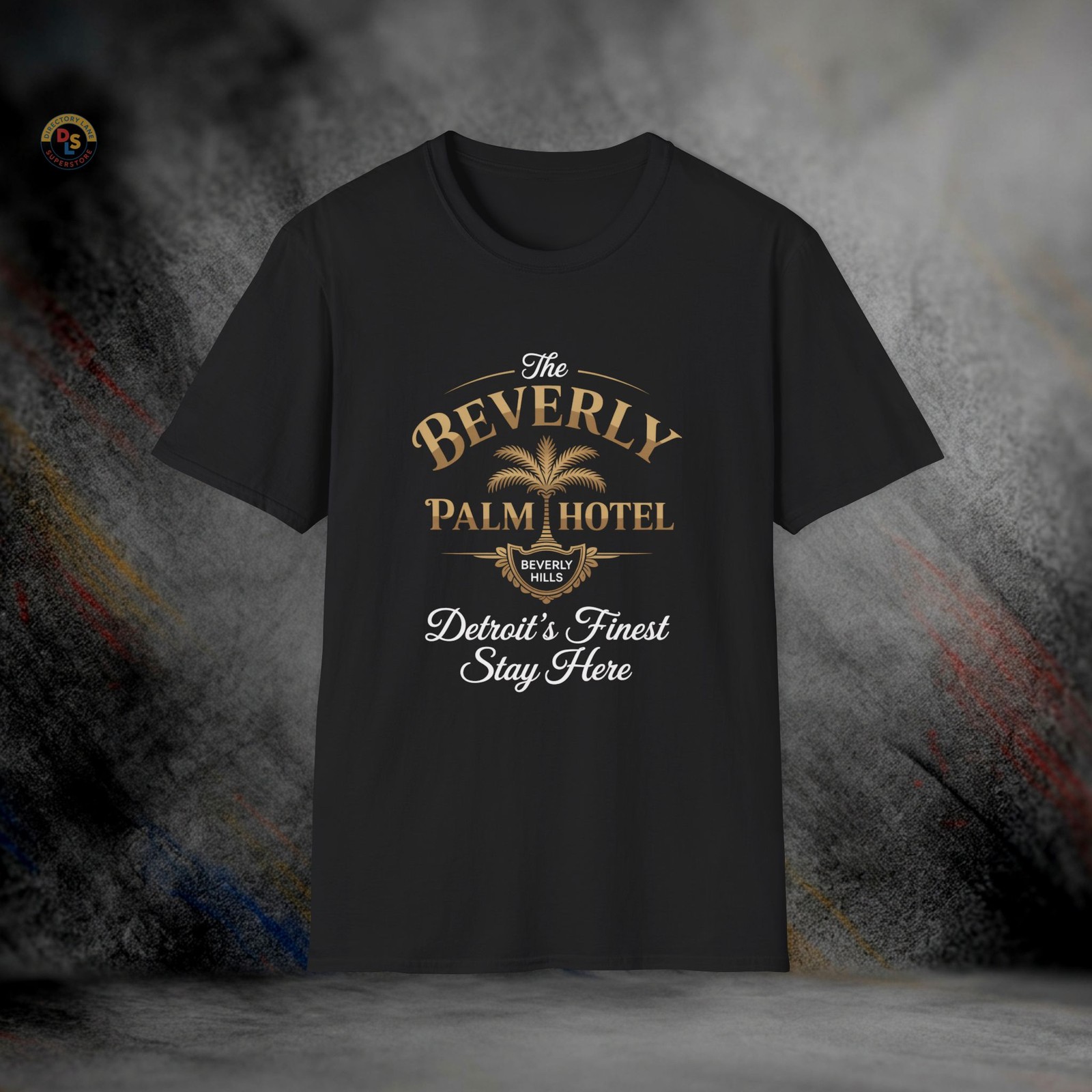 Beverly Palm Hotel Axel Foley Beverly Hills Cop T-Shirt | Softstyle Tee