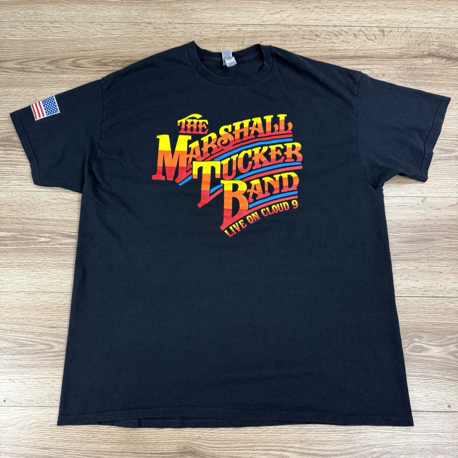 The Marshall Tucker Band Live On Cloud 9 Concert Tour Black XL Graphic T-Shirt