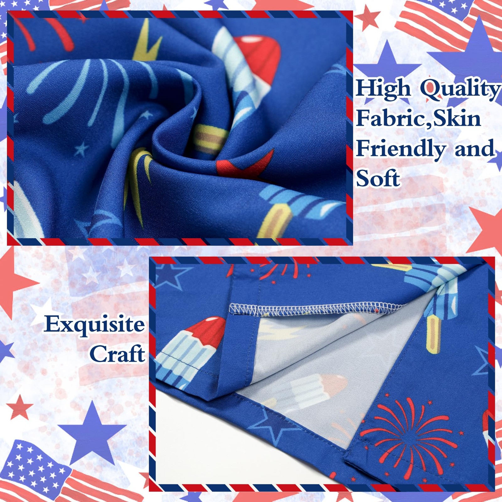 4th of July Hawaiian Shirt for Men Women, Funny American Flag Ice Cream Firew…