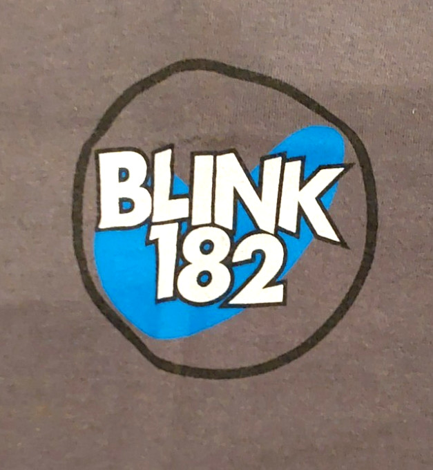 Rare vintage Blink 182 Warped Tour 1996 T-Shirt signed by Mark Hoppus XL