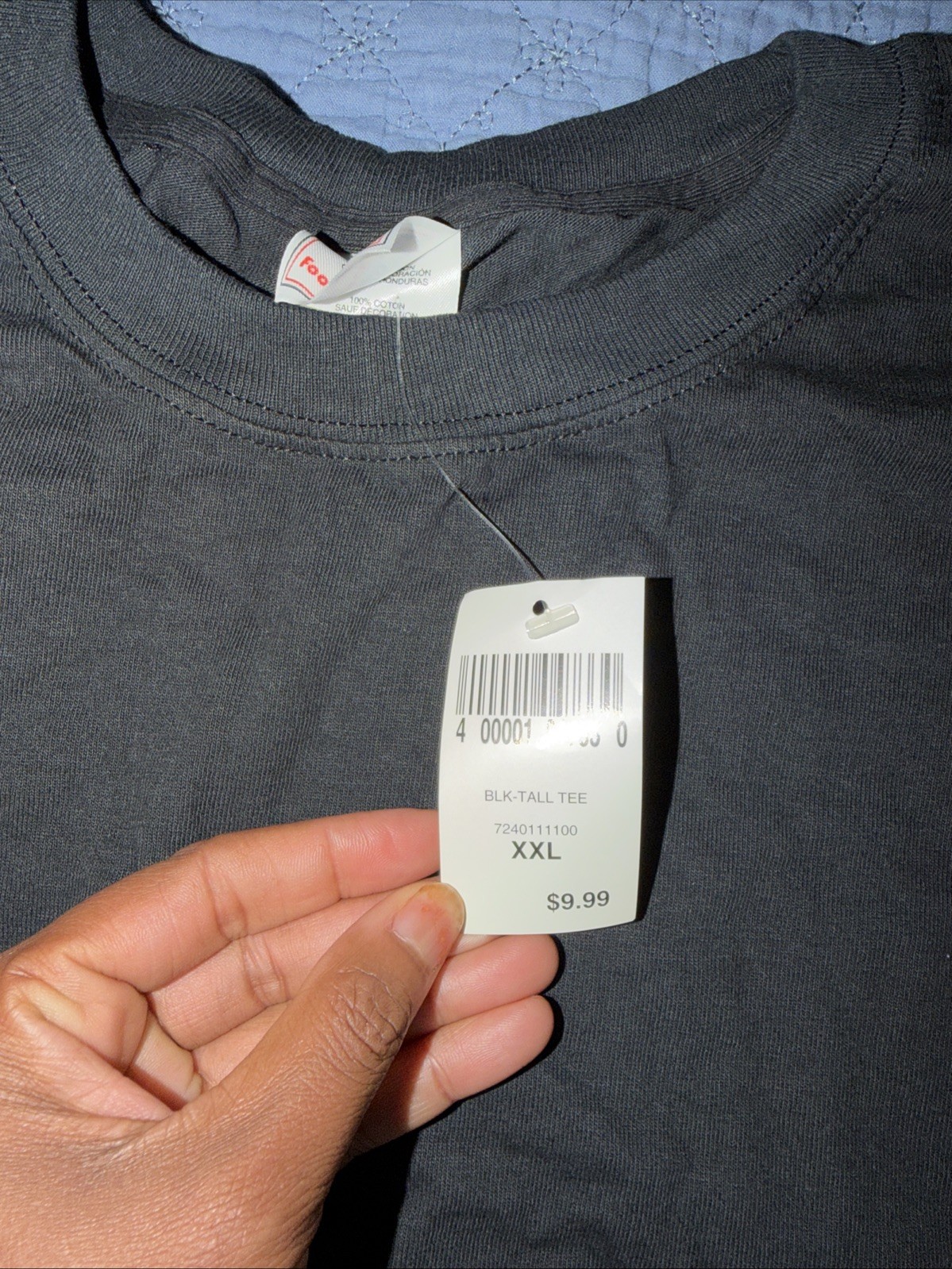 New Foot Locker Black Men&rsquo;s Tall Tee 2XXL