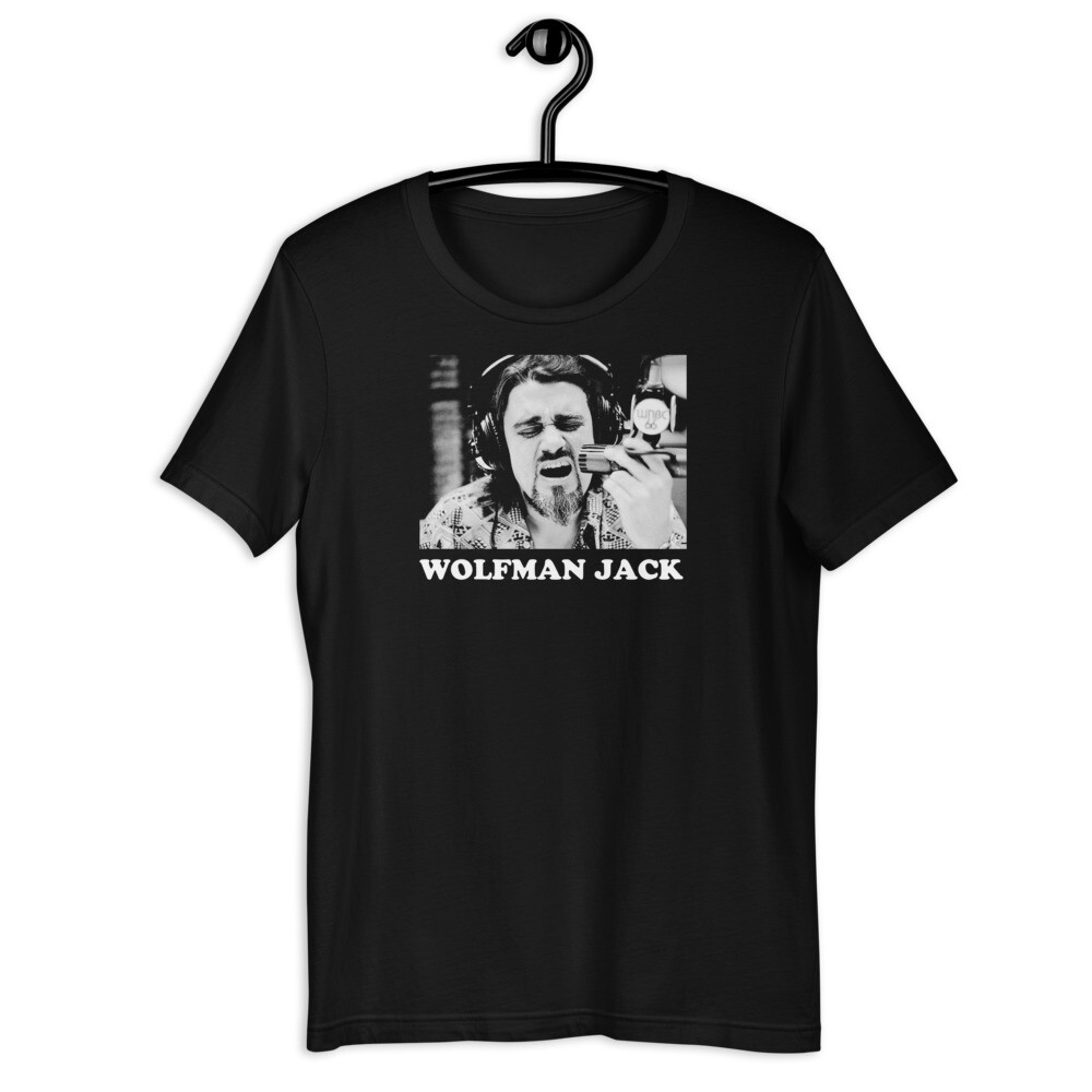 WOLFMAN JACK Artwork Graphic Tee Shirt Unisex t-shirt