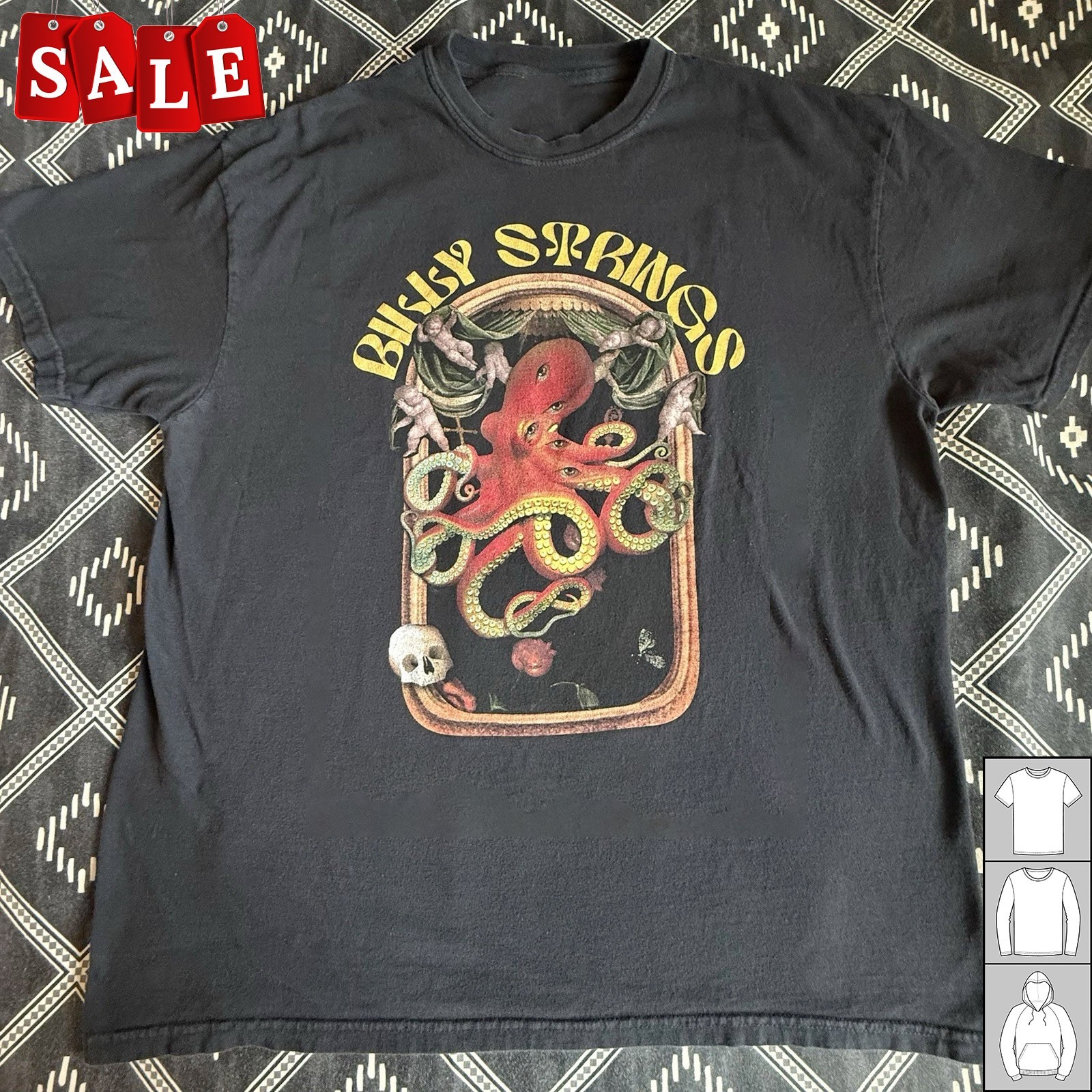 New BILLY STRINGS Octopus Welder Wings Licensed Unisex S-235XL T-Shirt NH540