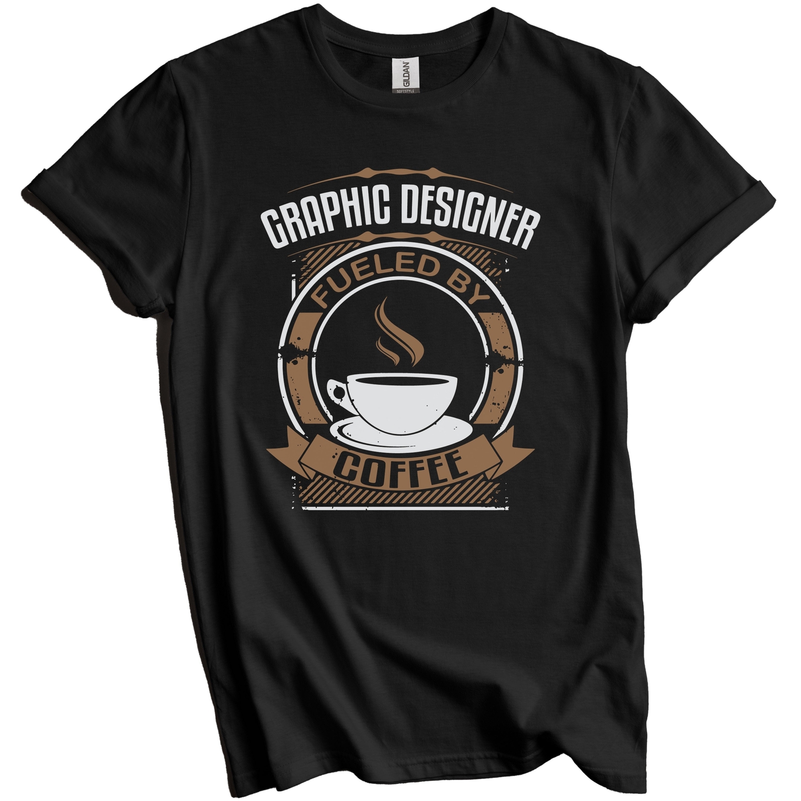 Graphic Designer Fueled By Coffee Funny Graphic T-Shirt