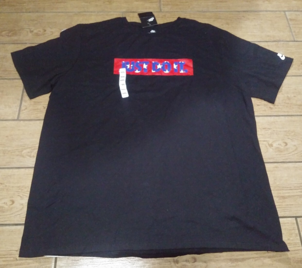 Nike Americana Just Do It Black T-Shirt AV3618-806 Men&rsquo;s Size 2X