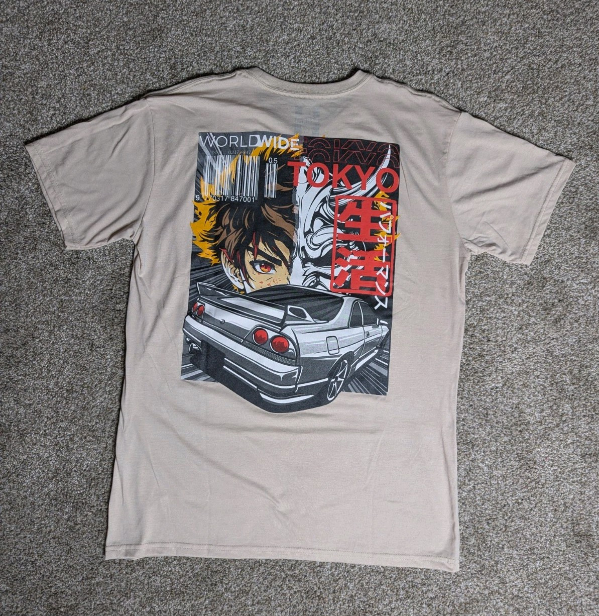 Men&rsquo;s Tokyo Nissan Skyline JDM Graphic Print T-Shirt Size LARGE | Casual Fashion