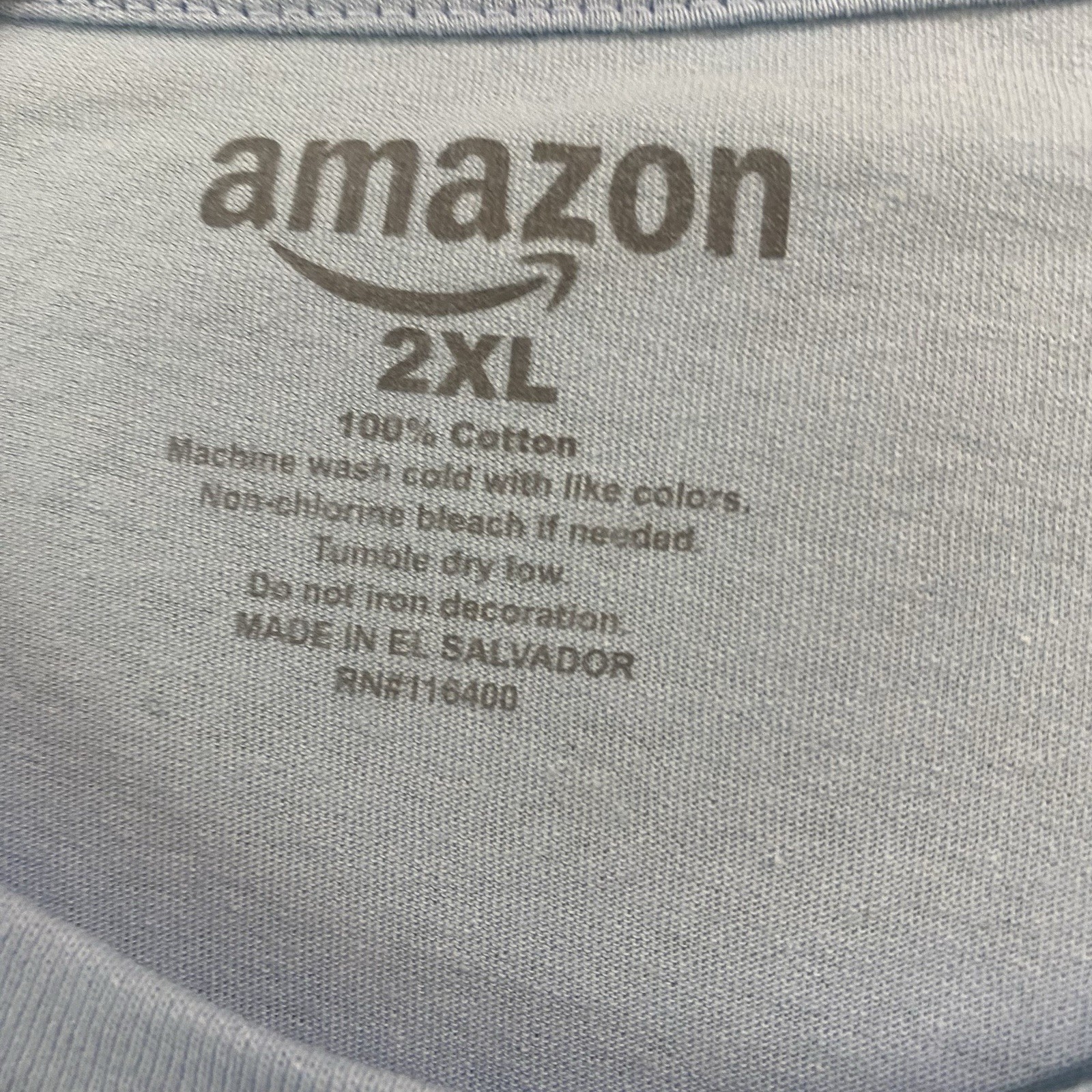 Amazon 2X 2XL 54” 2026 Prime Day Tee T Shirt Light Blue Cat & Dog Mens Womens