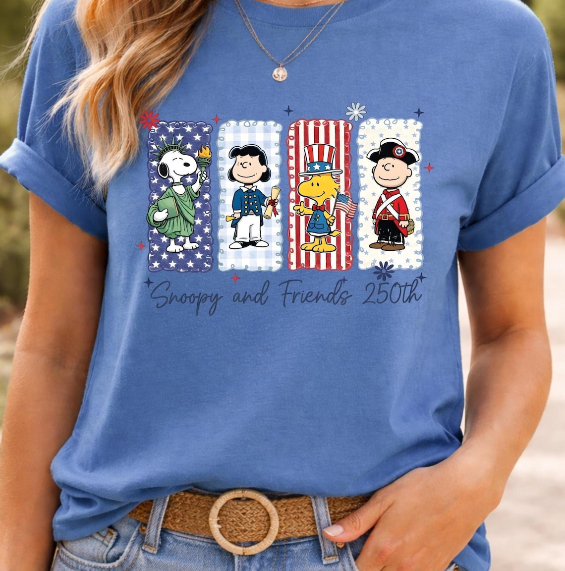 Cute Cartoon Dog Shirt USA 250th Anniversary 1776-2026 Patriotic Kids Family Top
