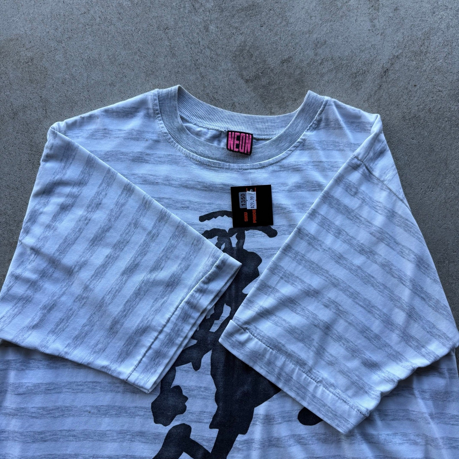 90s Insanely Fire Vallarta Mexico Stussy Inspired Lined Mens Vintage Tee X-L
