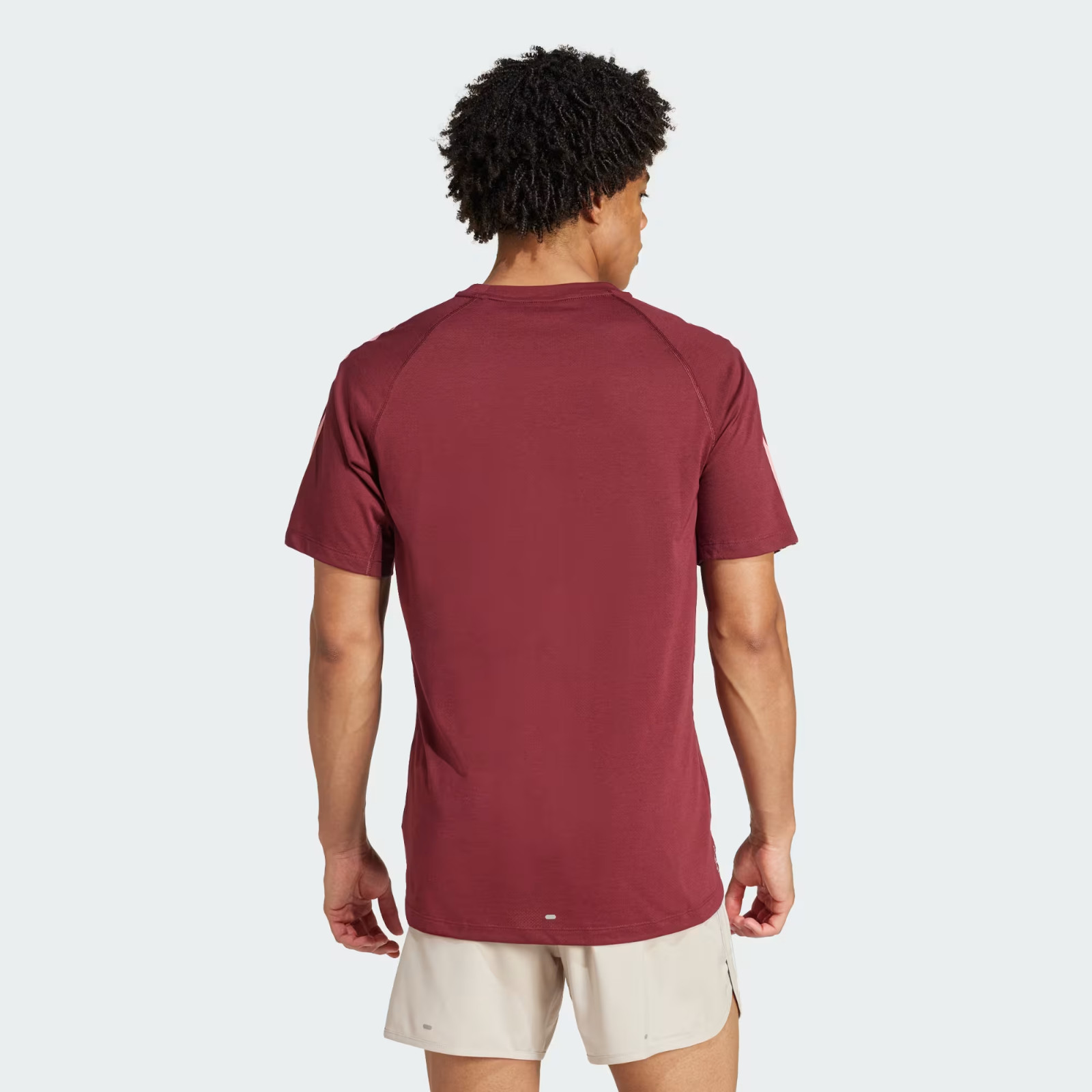 Adidas Aeroready Own the Run 3-Stripes S/S PERFORMANCE T-SHIRT SZ: 2XL 2X XXL