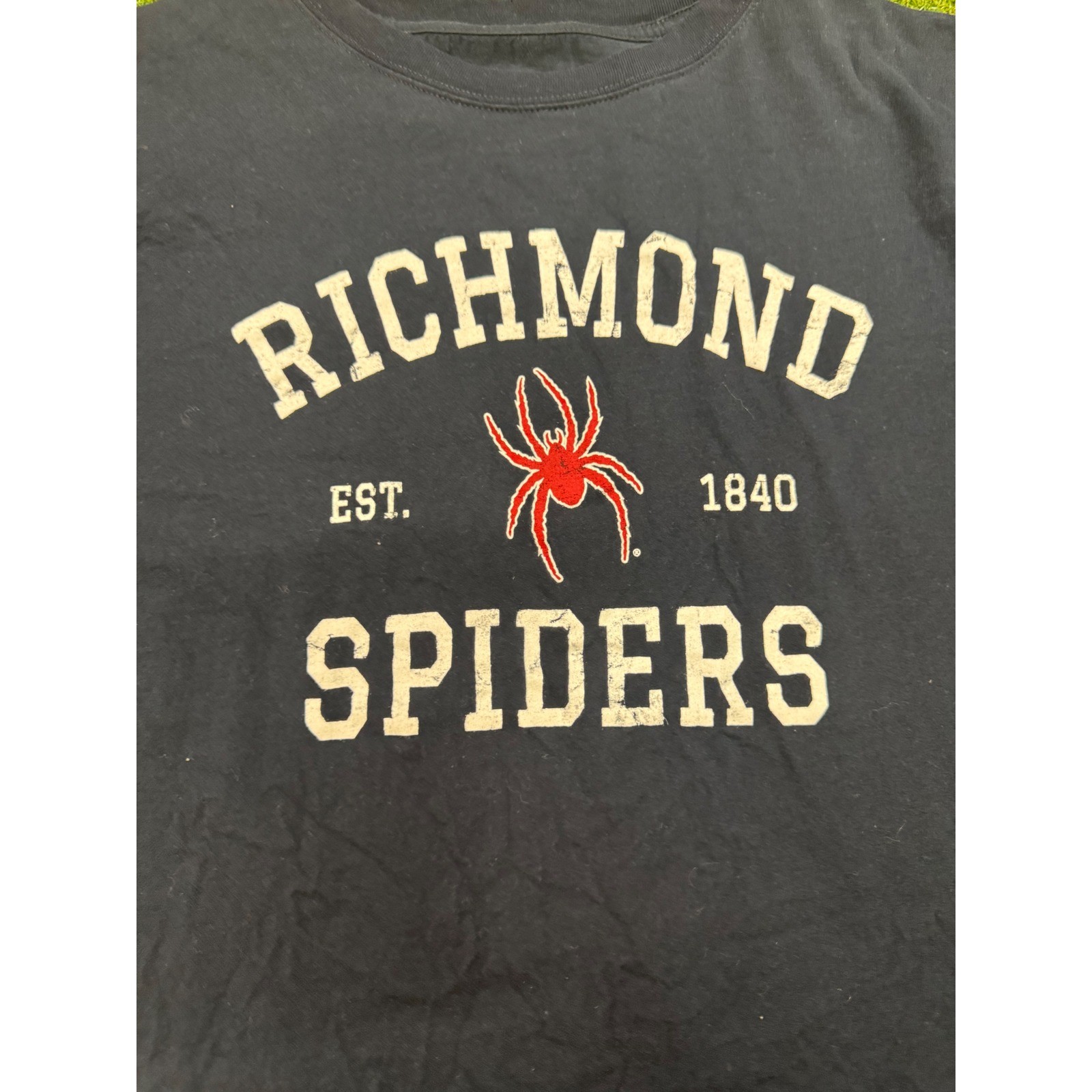 Richmond Spiders T-Shirt Mens Large Navy Blue University of Richmond