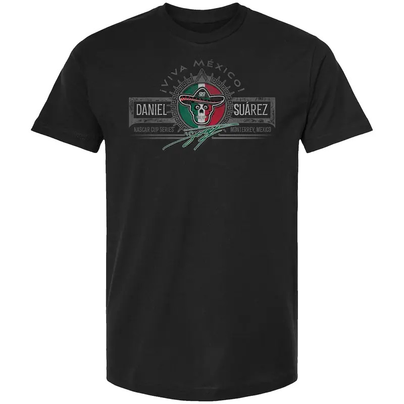 Daniel Suarez Mexican Eagle Skull Racing NASCAR Graphic T-Shirt Fan Gift