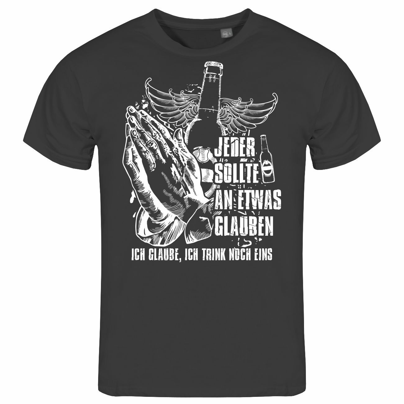 Mens T-Shirt I Believe I Drink Another S – XXL Funfair Party Alcohol Beer