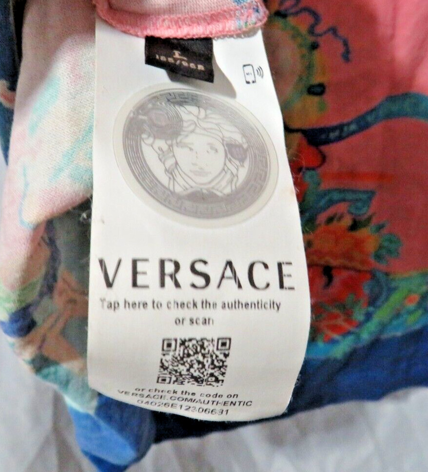 Versace Taylor Fit Andy Dixon Caravaggio Double Sided Designer T Shirt Size L