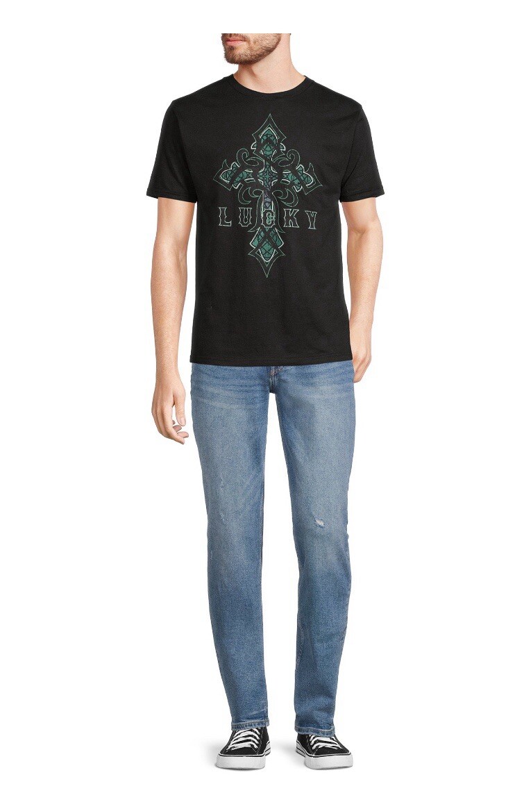 St Patrick’s Day Men’s Size XS CELTIC CROSS Graphic Tee Shirt T-Shirt Irish ☘️