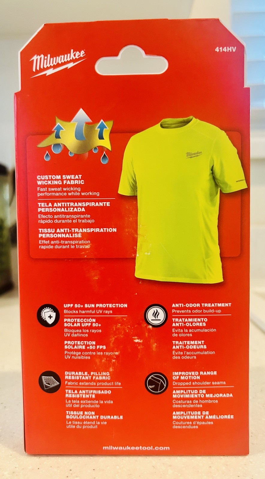 Milwaukee Workskin Lightweight Performance Shirt – Short Sleeve Hi Vis Yellow