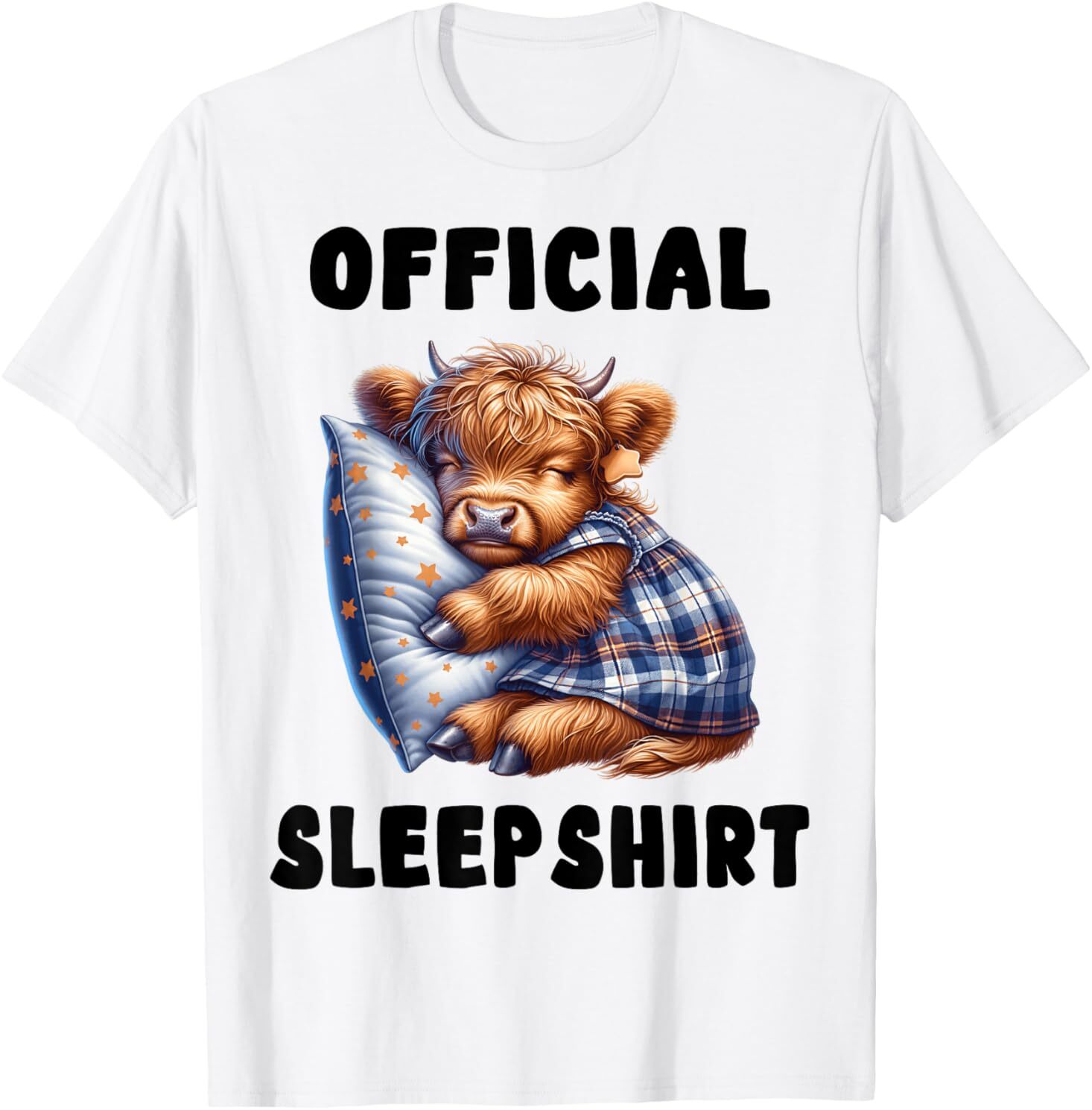 Highland_cow – Official Sleepshirt Pajamas Nightgown T-Shirt