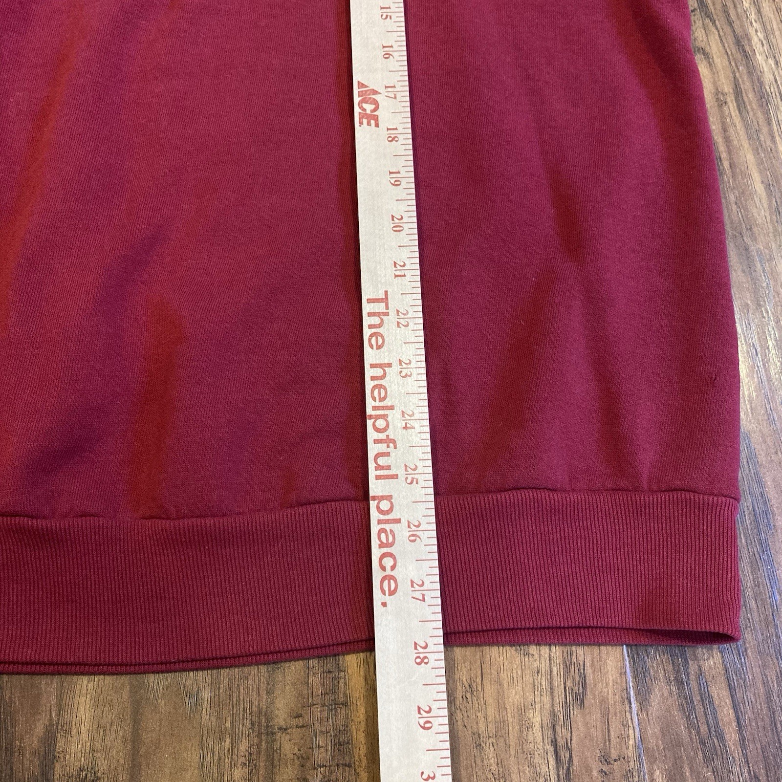 Jerzee Vintage 90’s Red Embroidered Bridge Day Oversized Graphic Crew Neck, 2 XL