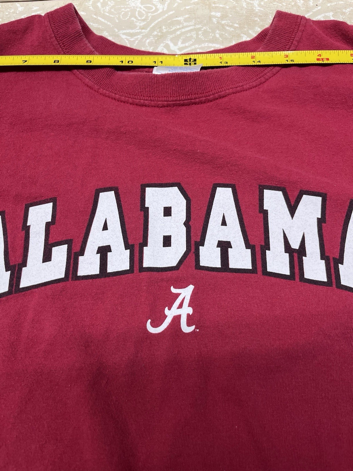 « Alabama » T-Shirt Size XL Red & White Graphic