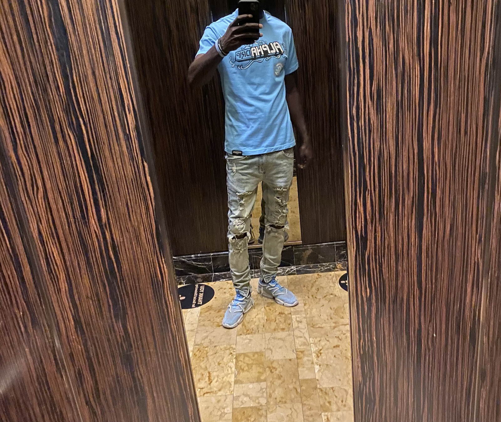 Tee to Match Air Jordan 1 Retro « Universal Blue », Size S-3XL, Alpha Drip Splash