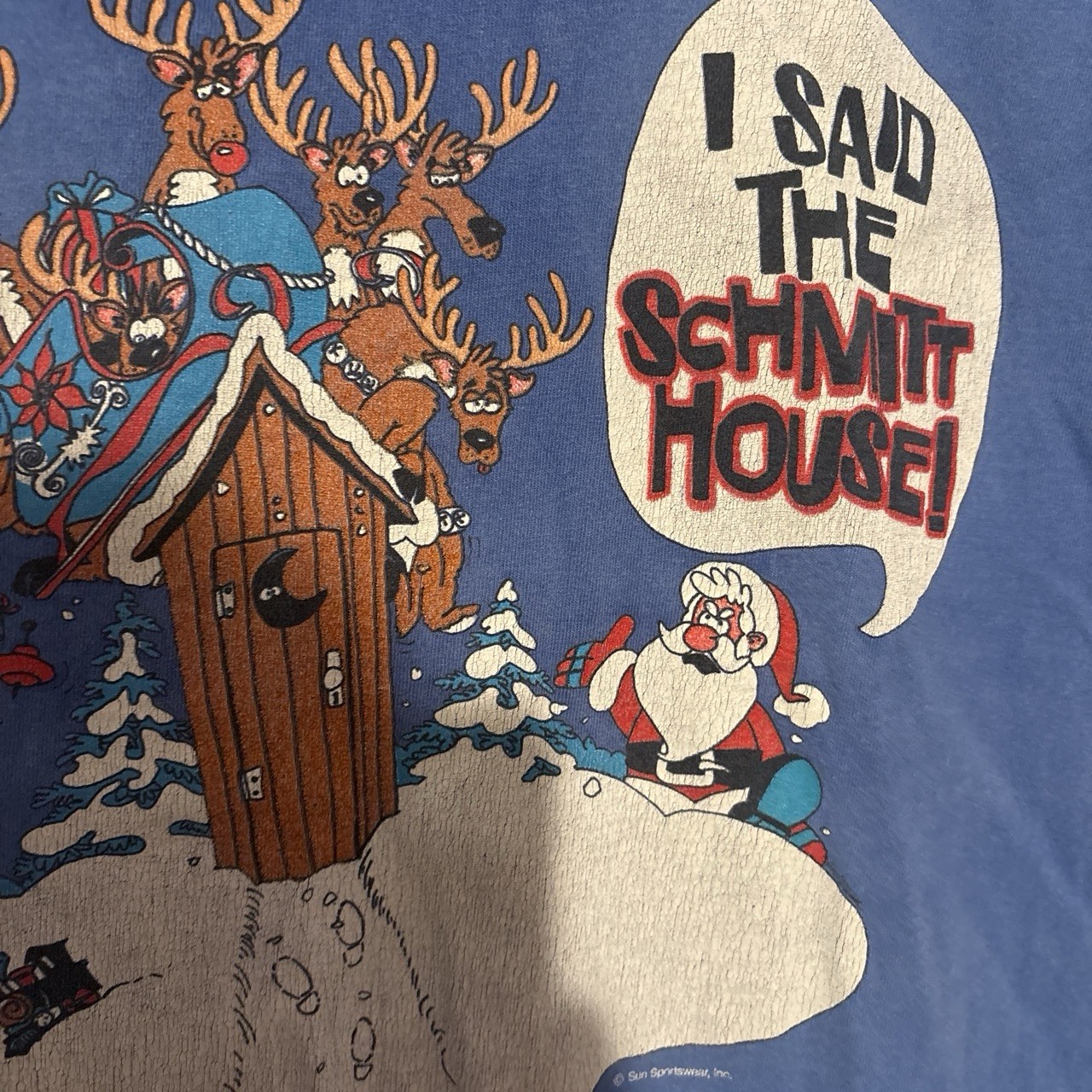 Vintage Funny Christmas Holiday Humor T-shirt 90s L