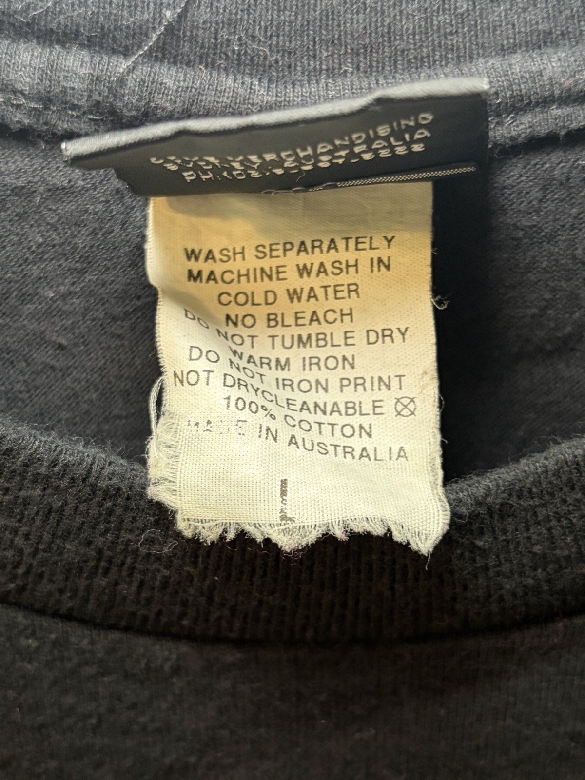 Vintage Harley-Davidson Australia Men’s L Black Eagle Logo Graphic T-Shirt