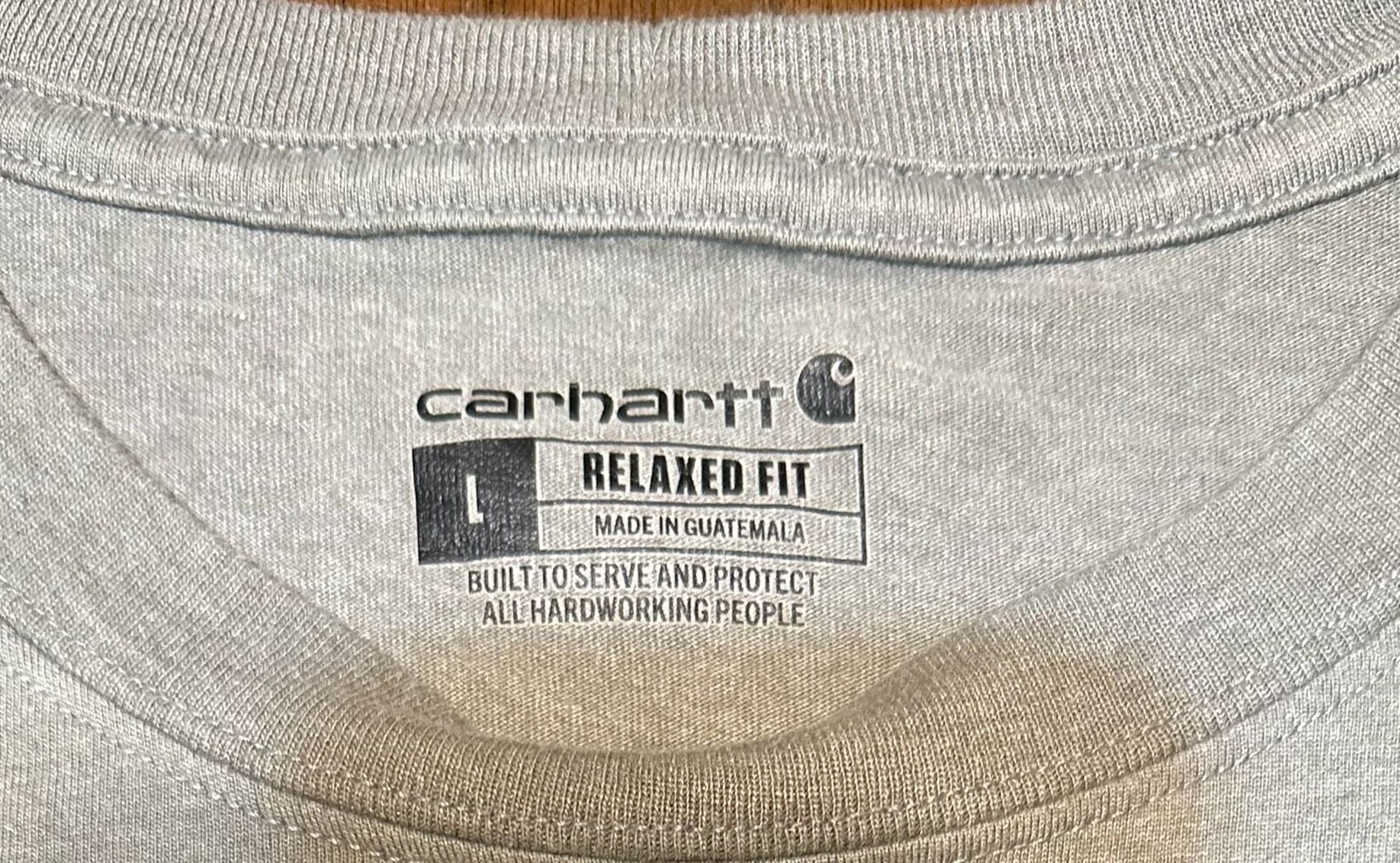 Carhartt Relaxed Fit Short-Sleeve Camo Graphic Pocket T-Shirt Gray