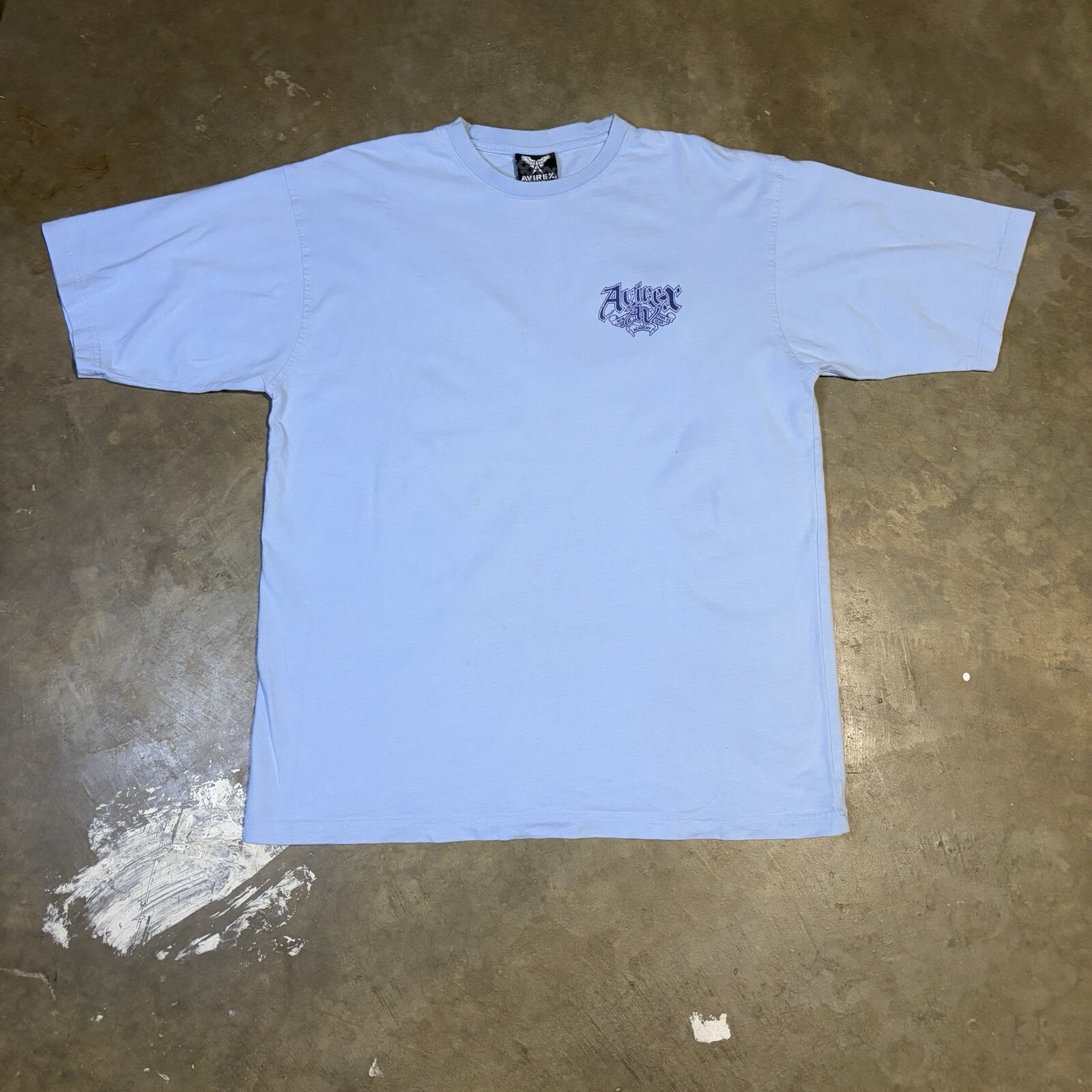 Avirex New York 30th Year Academy T Shirt Men&rsquo;s 2XL Light Blue