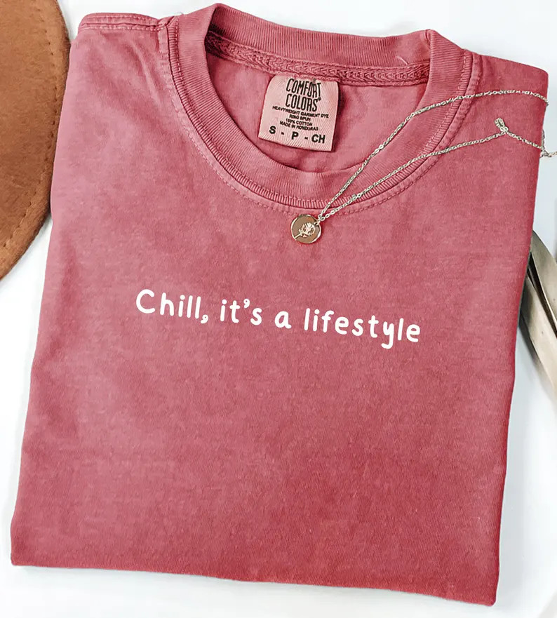 Chill Lifestyle Comfort Tee Relaxed Fit Soft Cotton Shirt