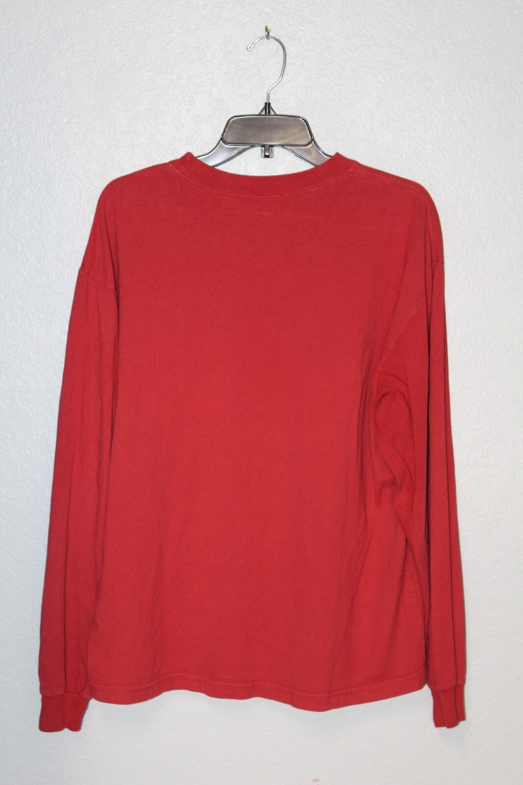 True Religion “I’m On The Rise” Deep-Red Long Sleeve T Shirt Men MEDIUM