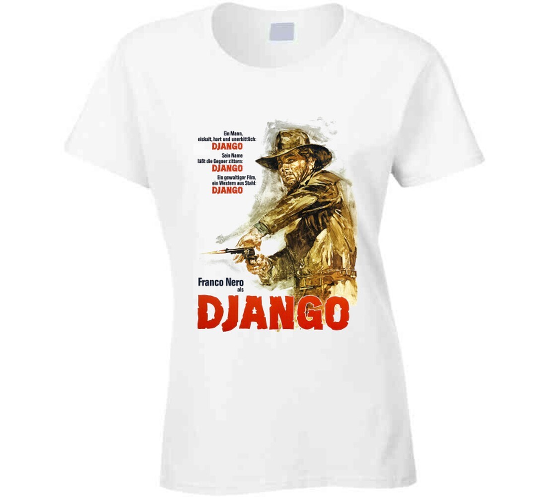 Django Franco Nero German Movie Poster Fan T Shirt