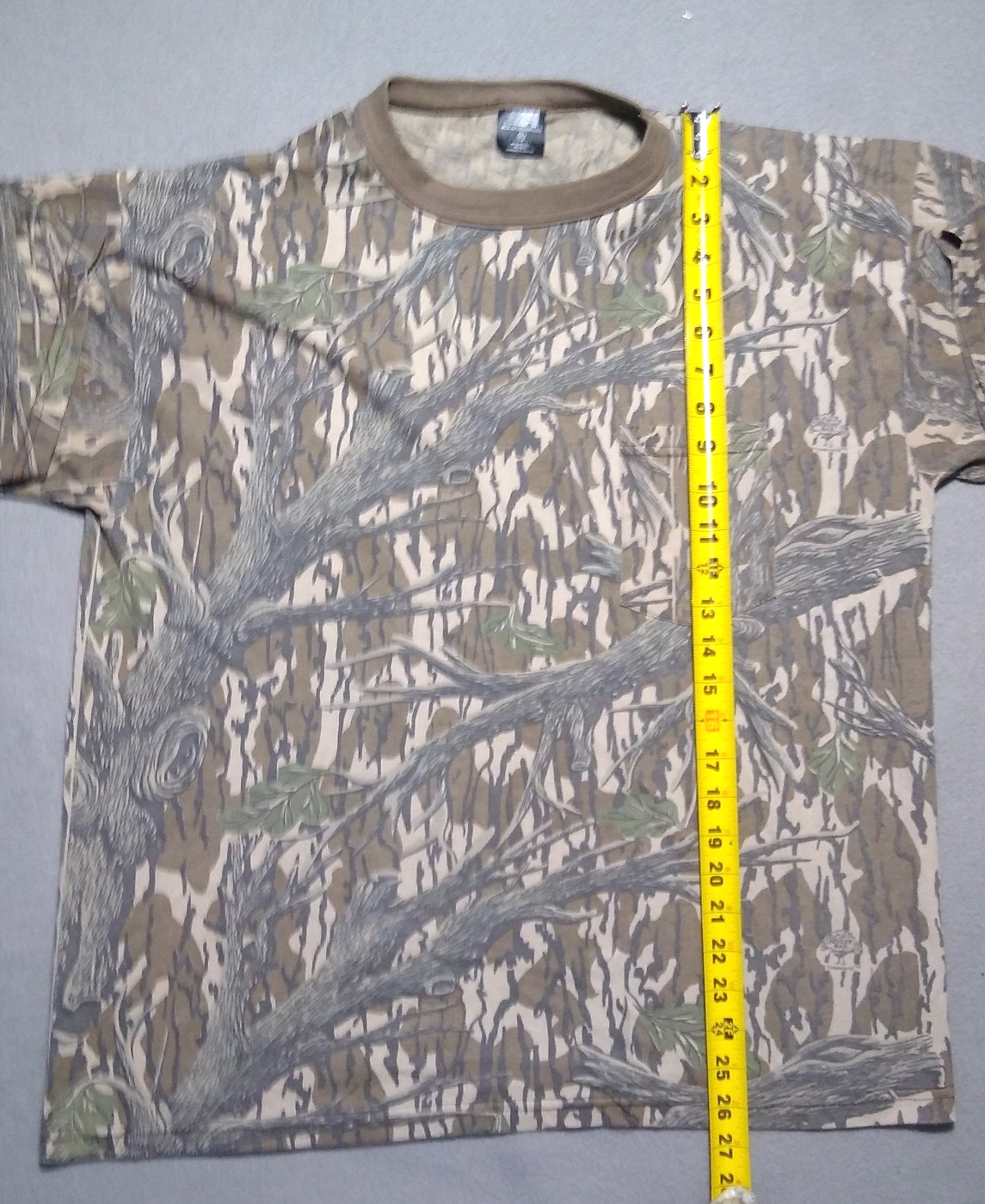 Vintage 90’s Mossy Oak Camo Pocket Tee XL Short Sleeve Shirt Ace Sportswear