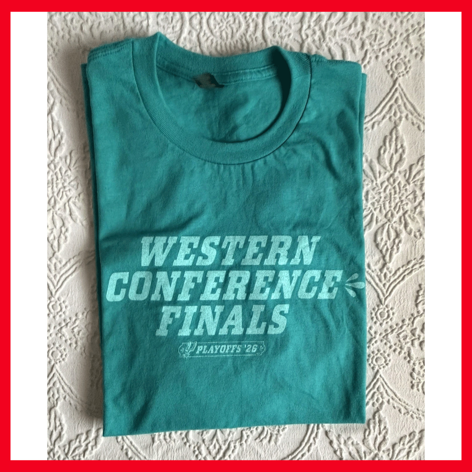 SALE 30% SA Spurs Western Conference Finals Fiesta NBA Game T-Shirt All Size