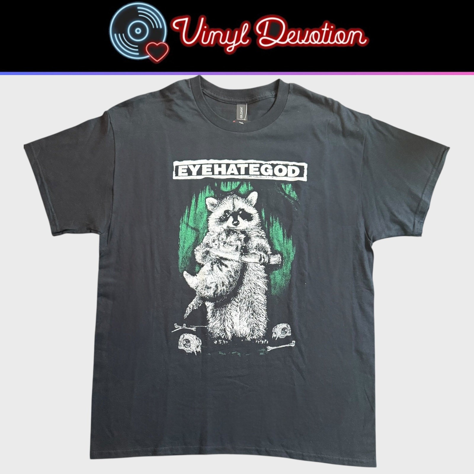 EyeHateGod Band Southern Nihilism Front / Raccoon T-Shirt Size Small