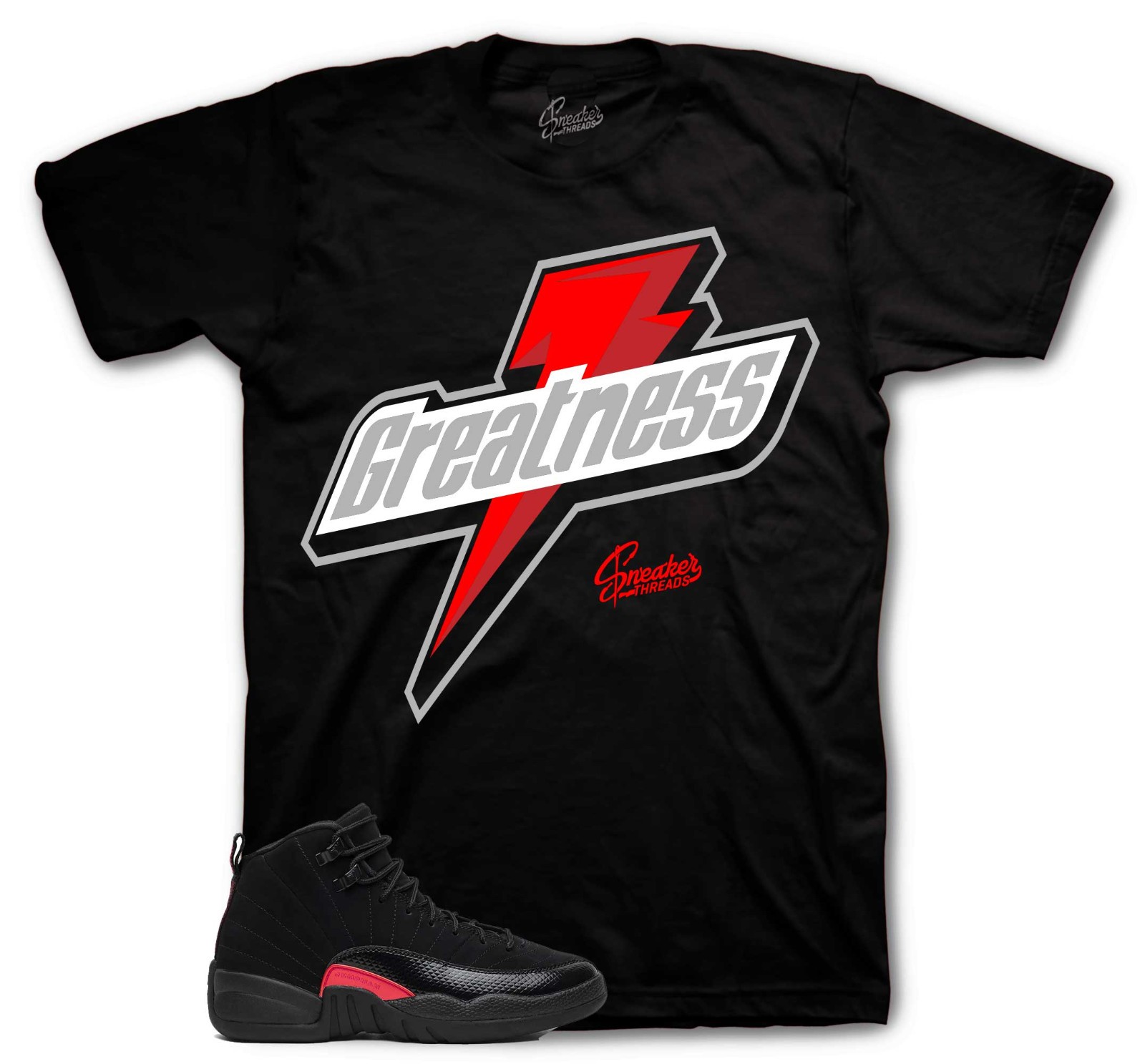 T-Shirt To Match Jordan 12 Bloodline Sneakers – Greatness Sneaker Tee