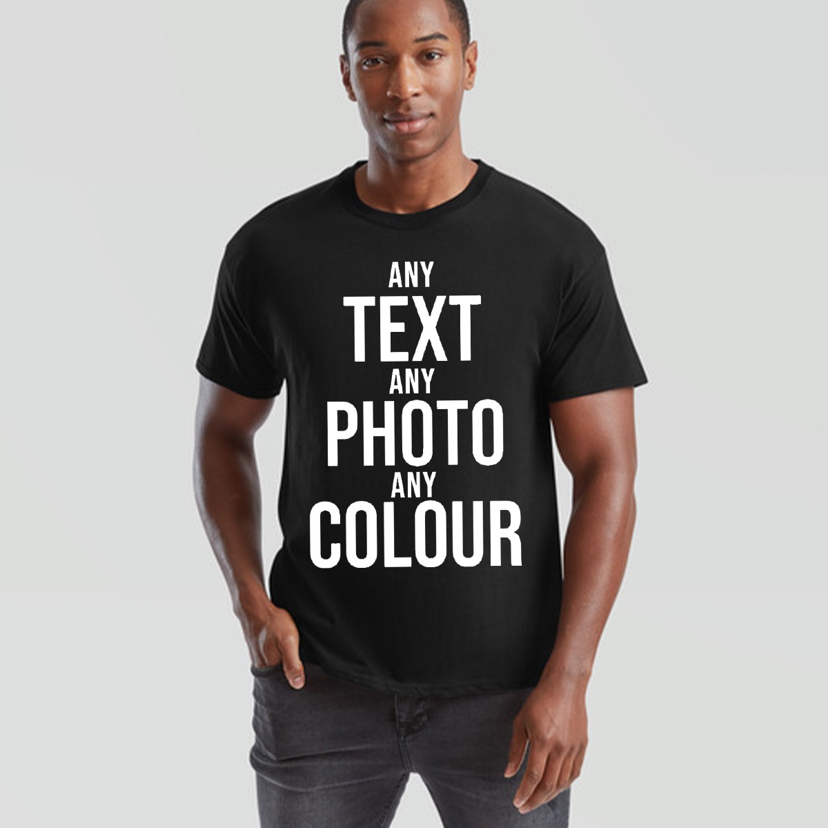 Personalised Print Unisex Tshirt Custom Unisex Tshirt Customise Text Or Photo
