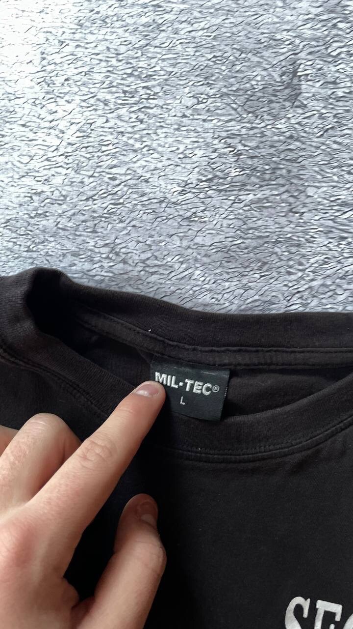 Security Mil-tec Black T Shirt L Size