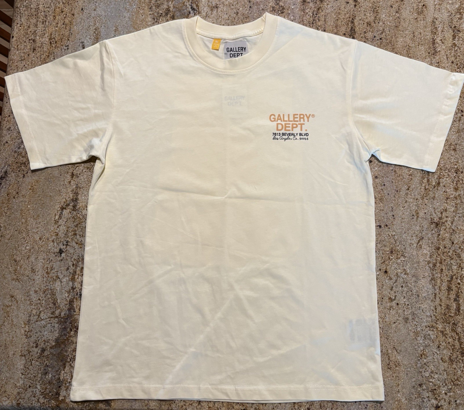 Gallery Dept. Drive Thru Boxy Fit Tee Cream Size Medium