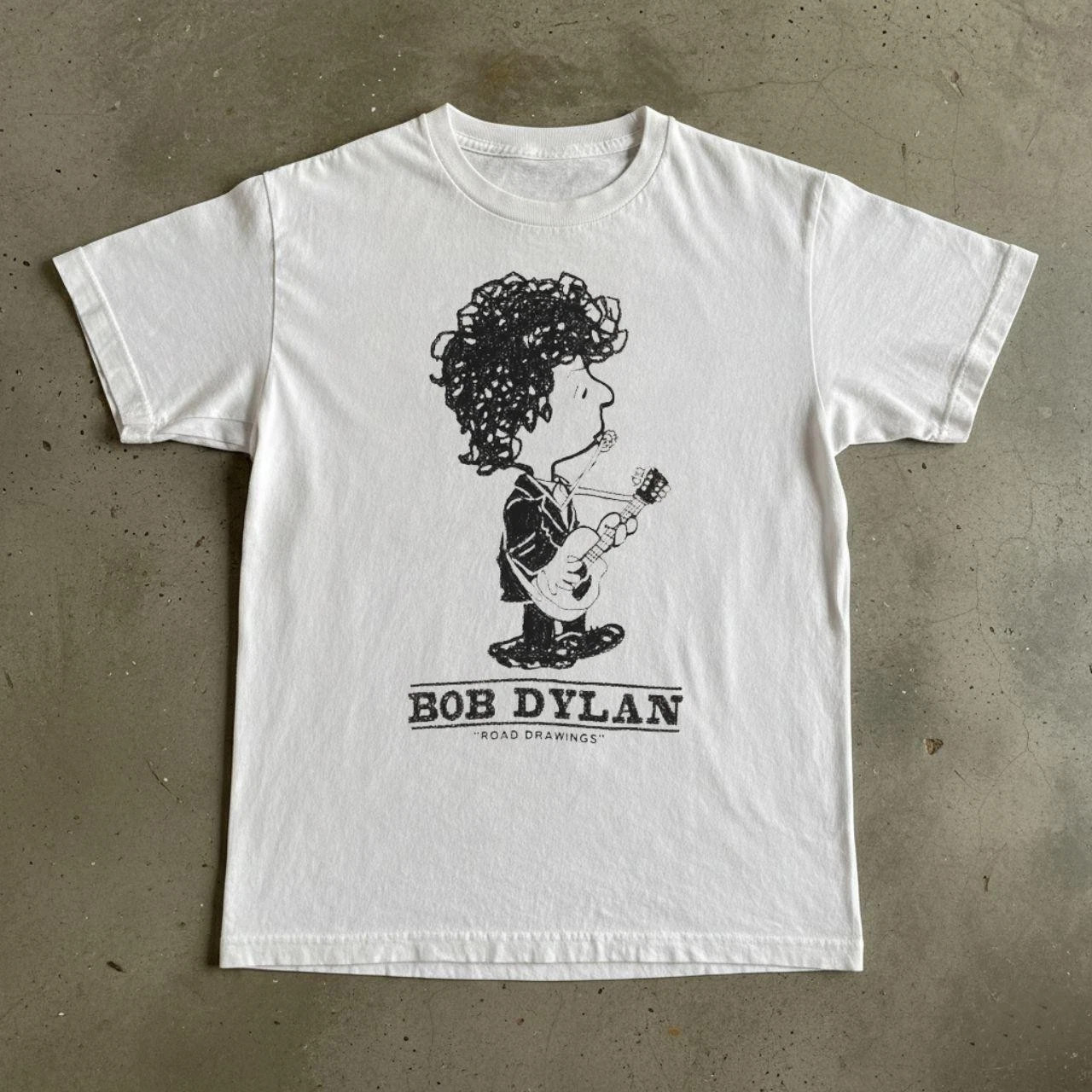 Vintage Bob Dylan Rock Punk Music Graphic Multicolor Short Sleeves T Shirt