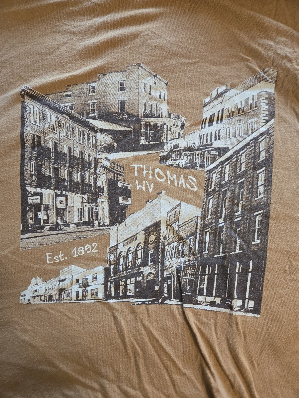 West Virginia & Thomas WV Tshirts Lot Of 2 XXL Bella Canvas