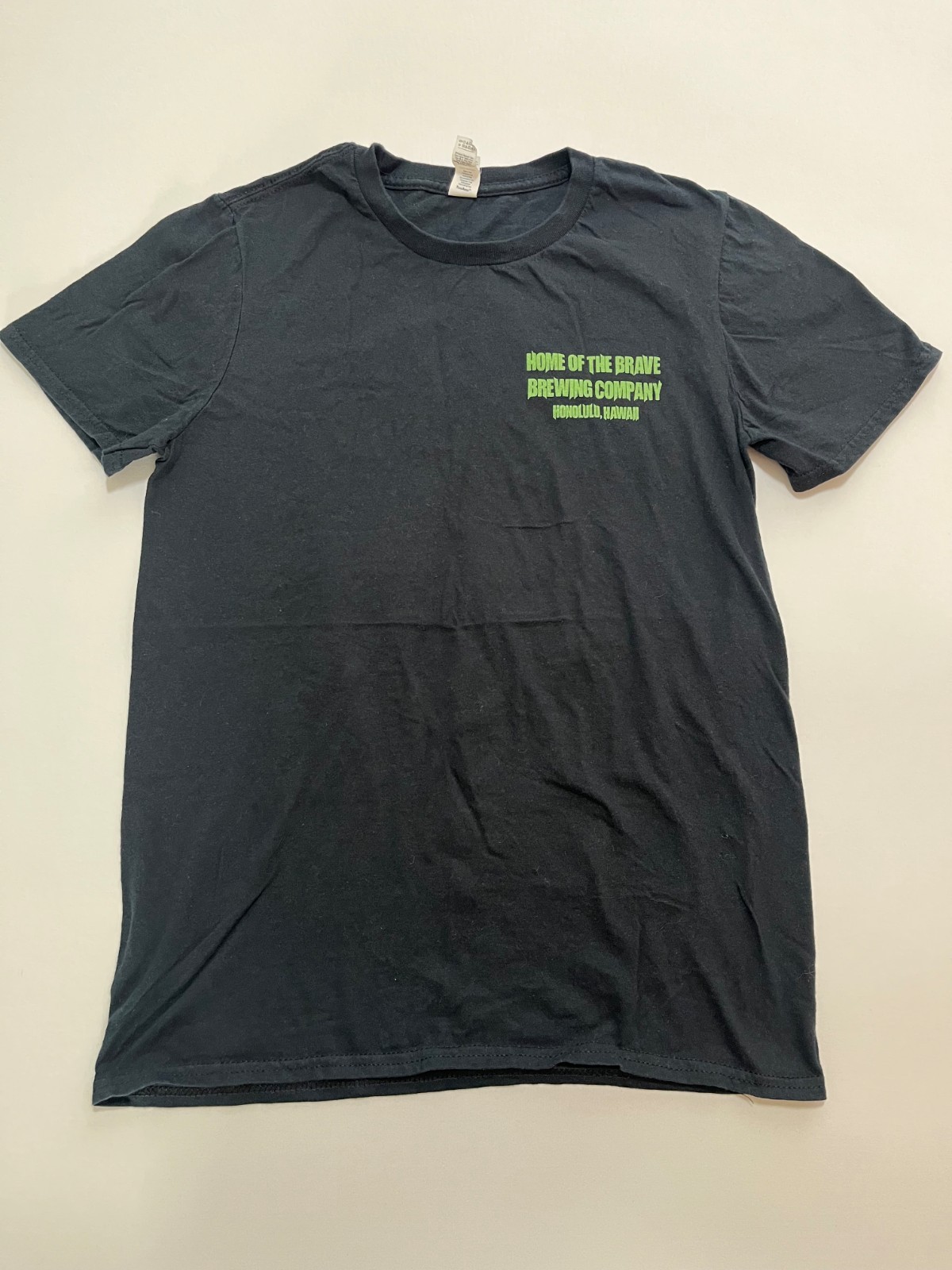 Home Of The Brave Brewing Company Shirt Honolulu, Hawaii | Size S | Men | Black