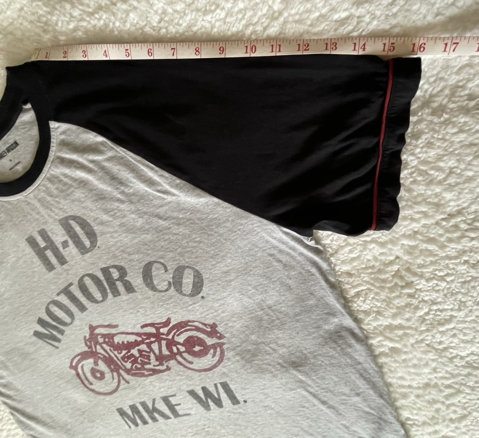 Harley-Davidson Mens XL Black/Gray/Red Motorcycle Graphic Short Sleeve T-Shirt