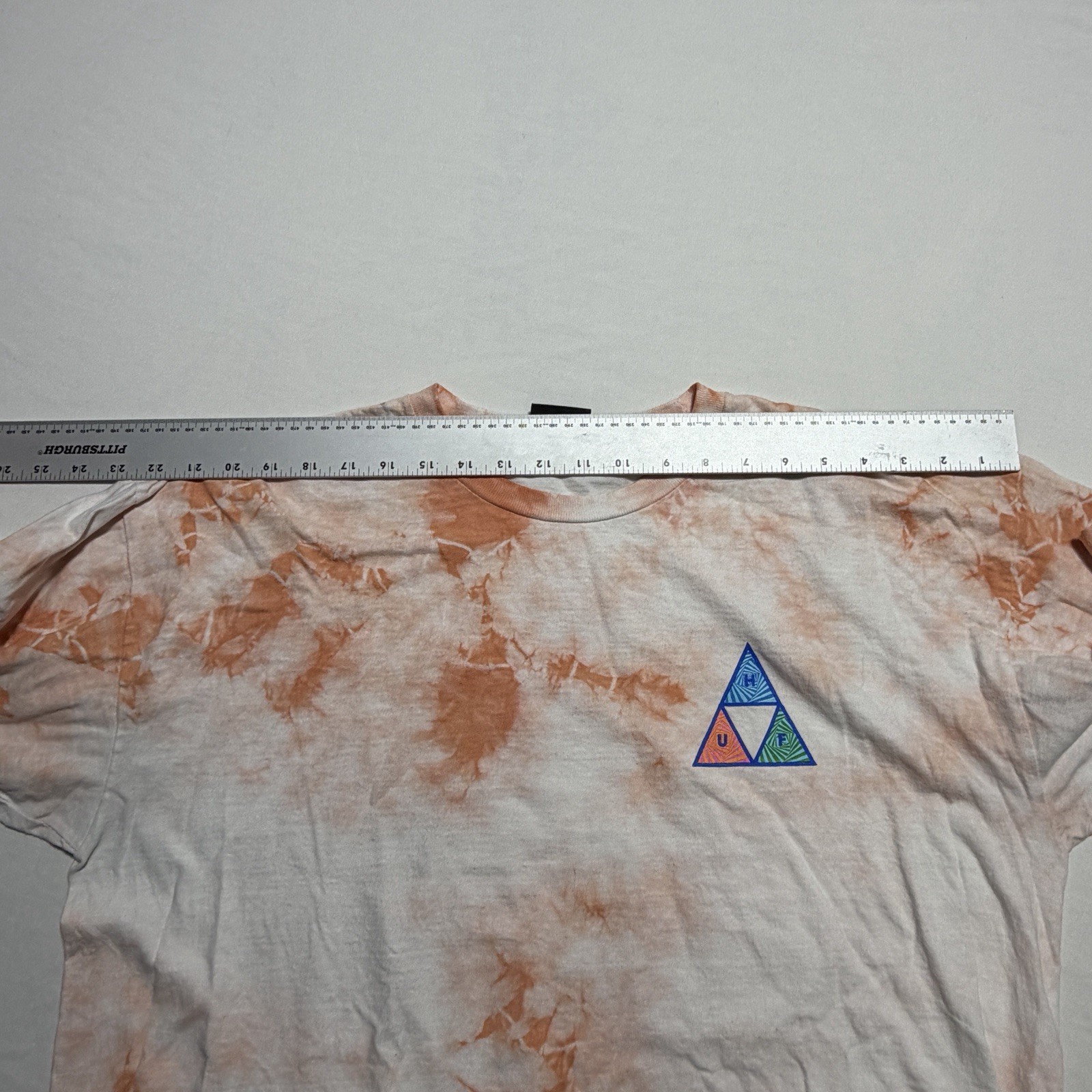 HUF Worldwide Triple Triangle Crystal Wash Long Sleeve Tee XL Skull Skate