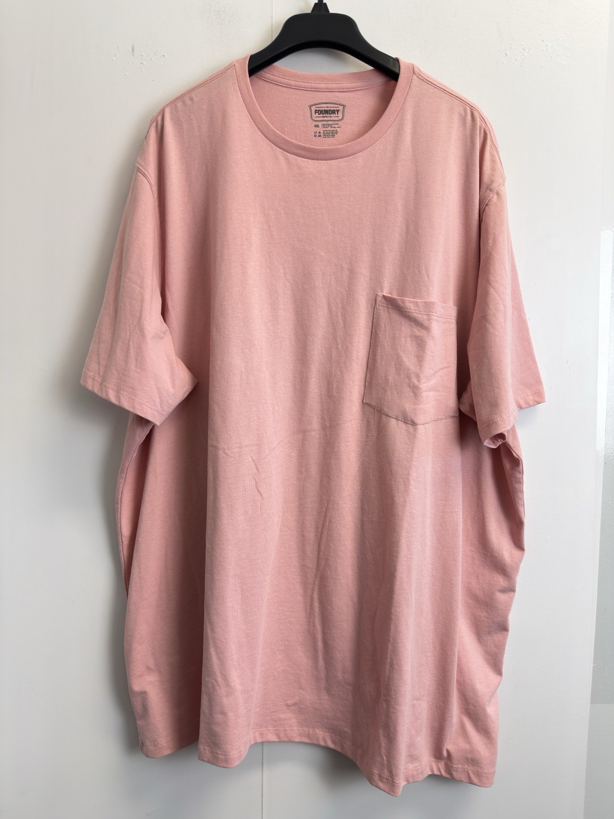 The Foundry Supply Co. Men&rsquo;s 4XL Blush Crew Neck T-Shirt Cotton Blend Tee