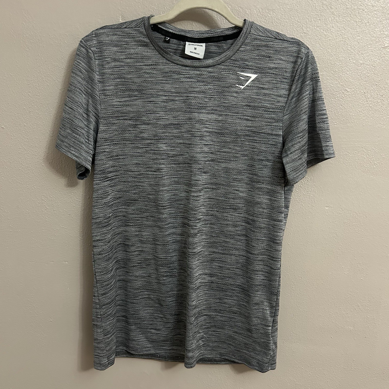 Gymshark Arrival Marl T-Shirt med Black Onyx Gray Performance Gym Training
